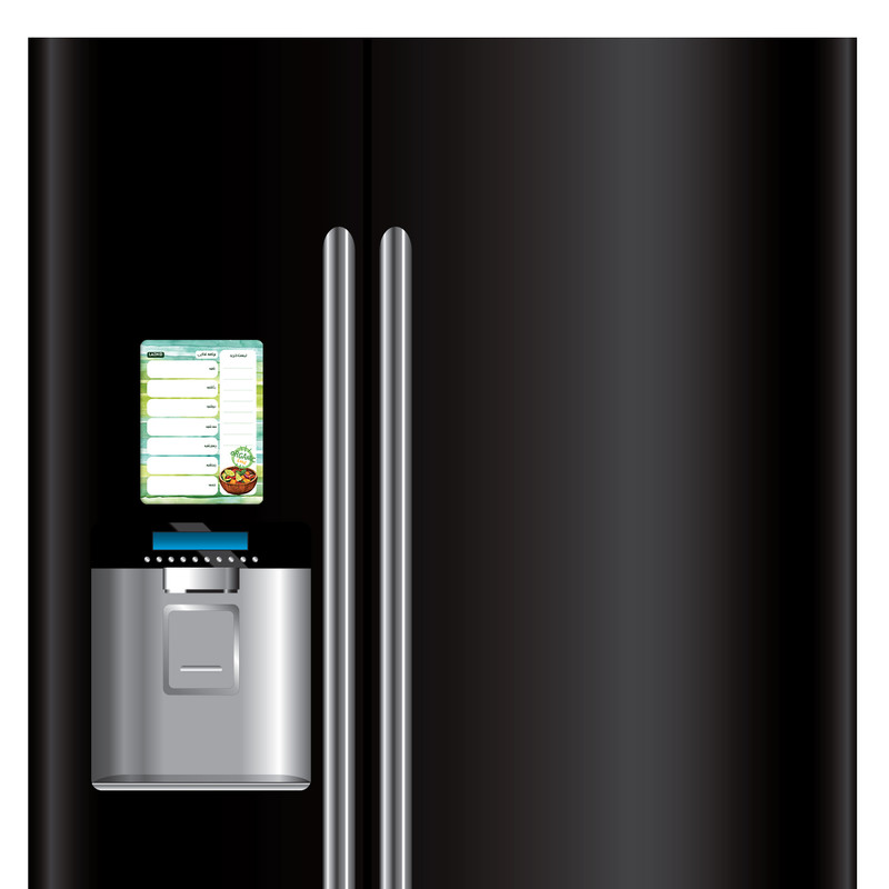 تخته وایت برد لاژید مدل برنامه غذایی گیاهخواری سایز 14x18 سانتی متر