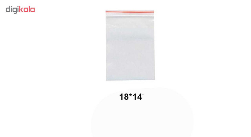 کیسه زیپ دار مدل S-18-14 بسته 100 عددی کیسه زیپ دار مدل S-18-14 بسته 100 عددی