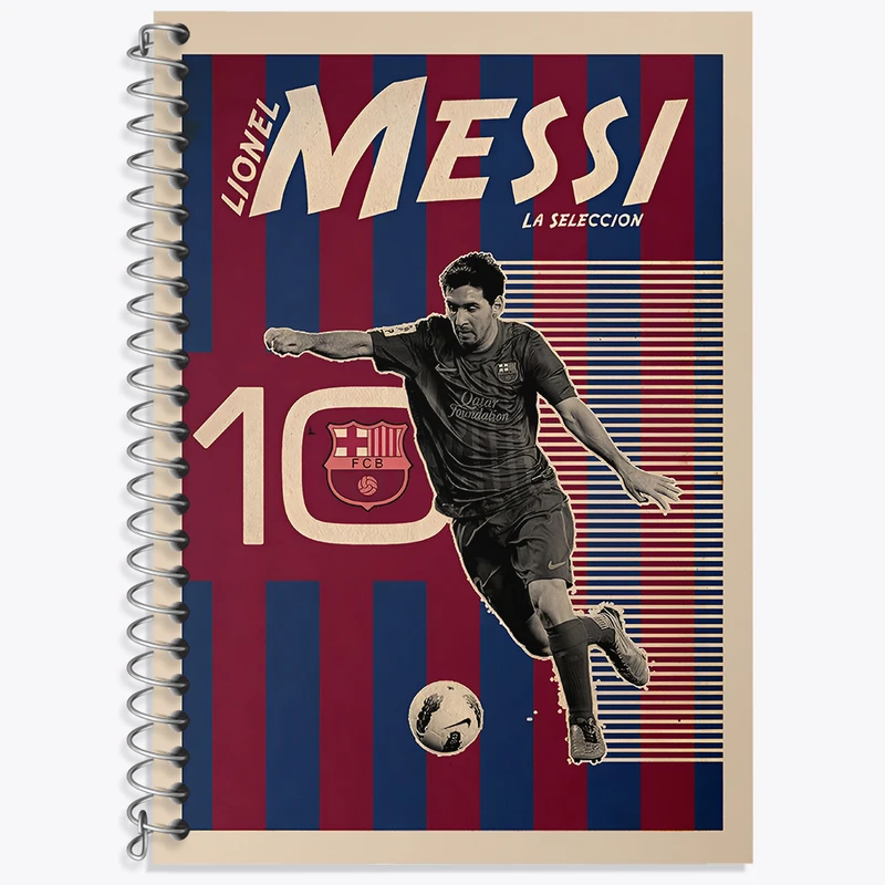 دفتر لغت 50 برگ خندالو طرح لیونل مسی کد N2823