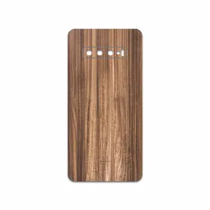 MAHOOT Light Walnut Wood Cover Sticker for Samsung Galaxy S10 Plus