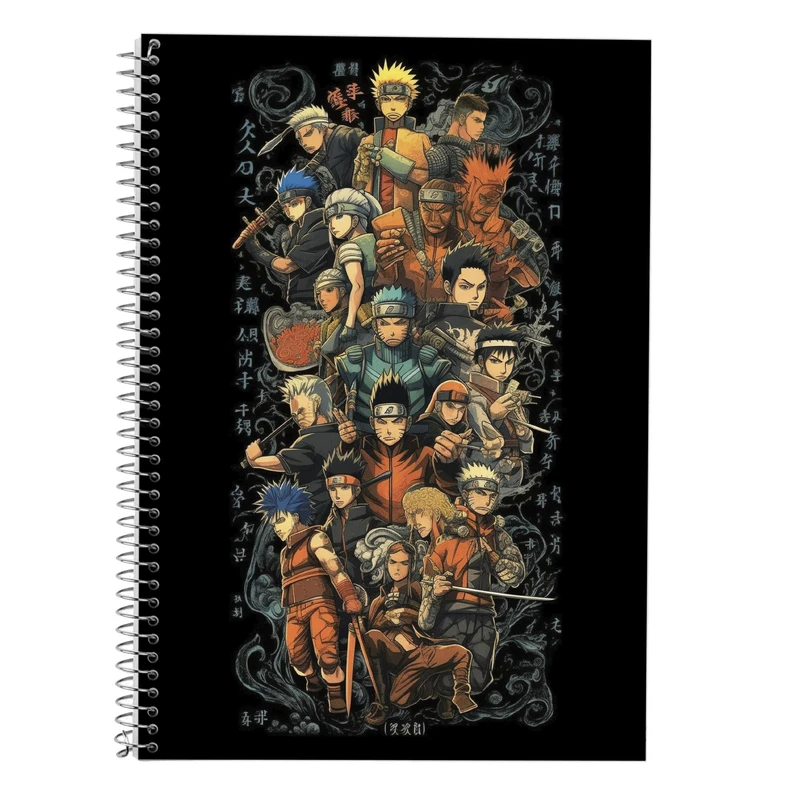 دفتر زبان 50 برگ مدوپد مدل دوخط طرح نارتو narto کد DF10573