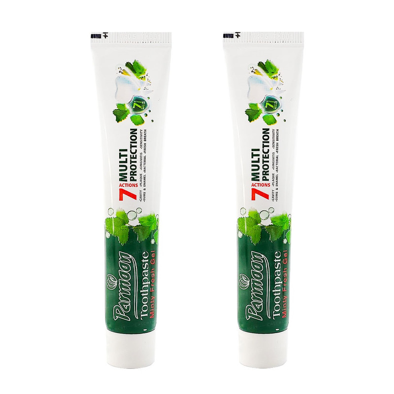 خمیر دندان پرمون مدل نعنا وزن 60 گرم مجموعه 2 عددی