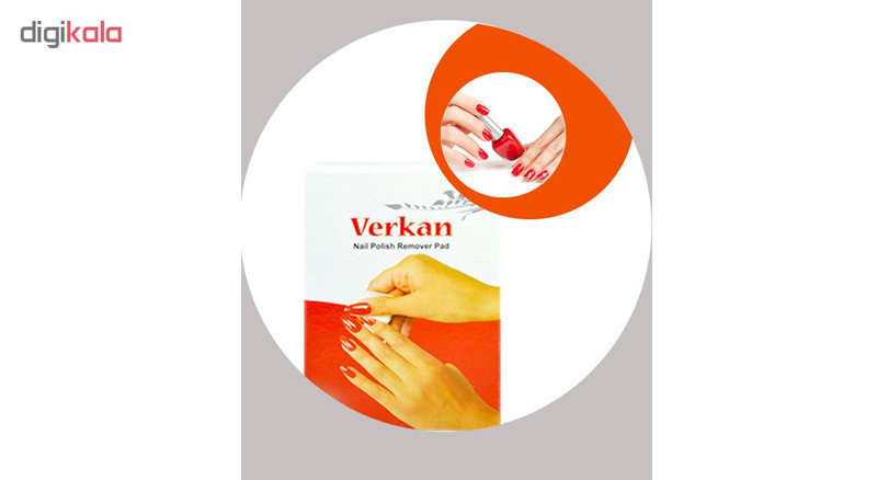 پد لاک پاک کن ورکان مدل Nail Polish بسته 6 عددی پد لاک پاک کن ورکان مدل Nail Polish بسته 6 عددی