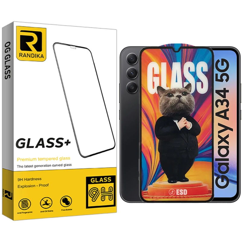محافظ صفحه نمایش راندیکا مدل Premium Cat مناسب برای گوشی موبایل سامسونگ Galaxy A54 5G