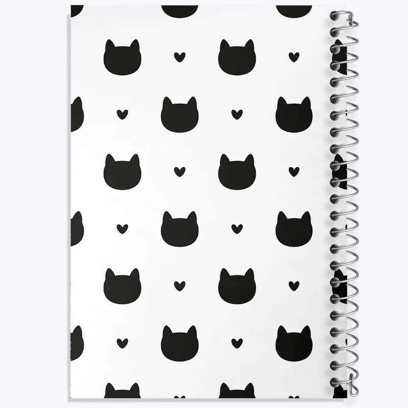 دفتر ژورنال نویسی 50 برگ خندالو مدل نقطه ای طرح گربه (Cat) کد N432