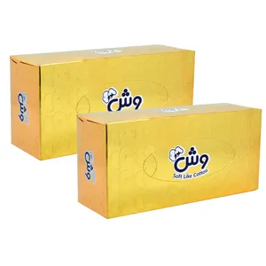 دستمال کاغذی 300 برگ وش مدل Gold1 بسته 2 عددی