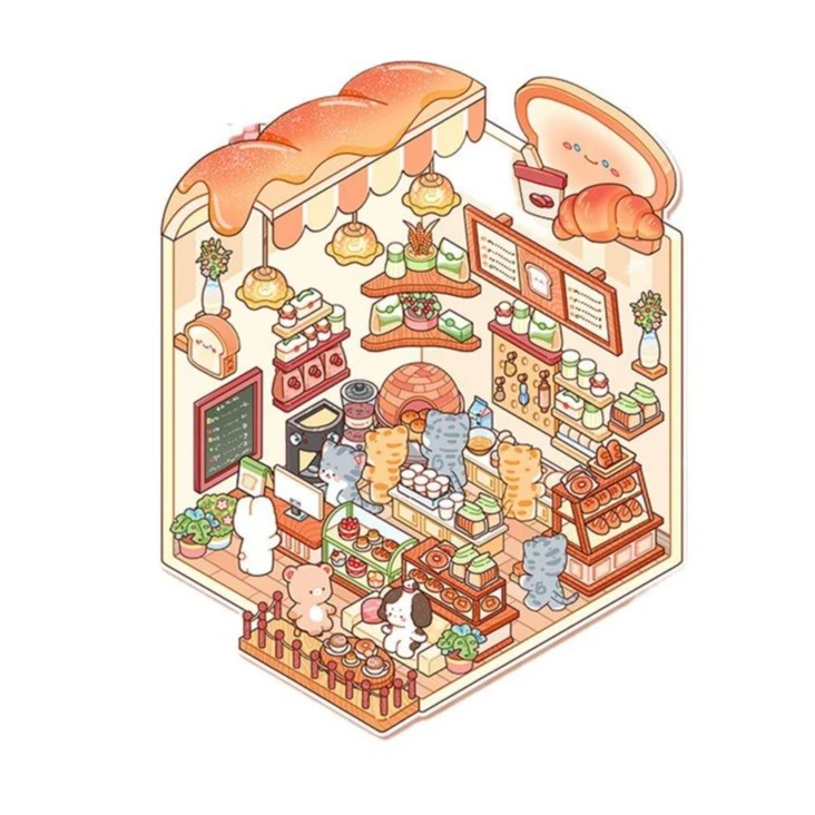 برچسب مدل سه بعدی طرح نانوایی