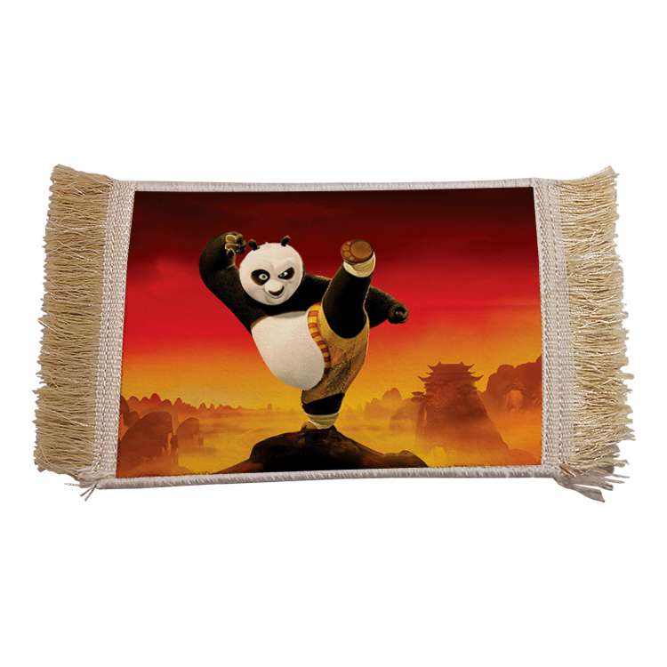 فرش ماشینی دیوارکوب مدل پاندا کونگ فو کار کد 30