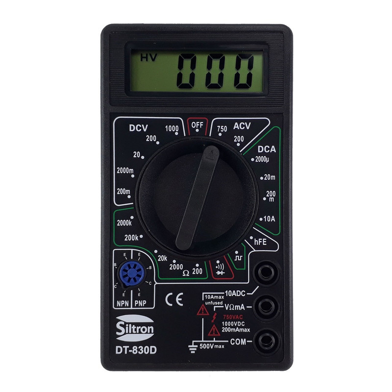 مولتی متر دیجیتال سیلترون مدل DT830D