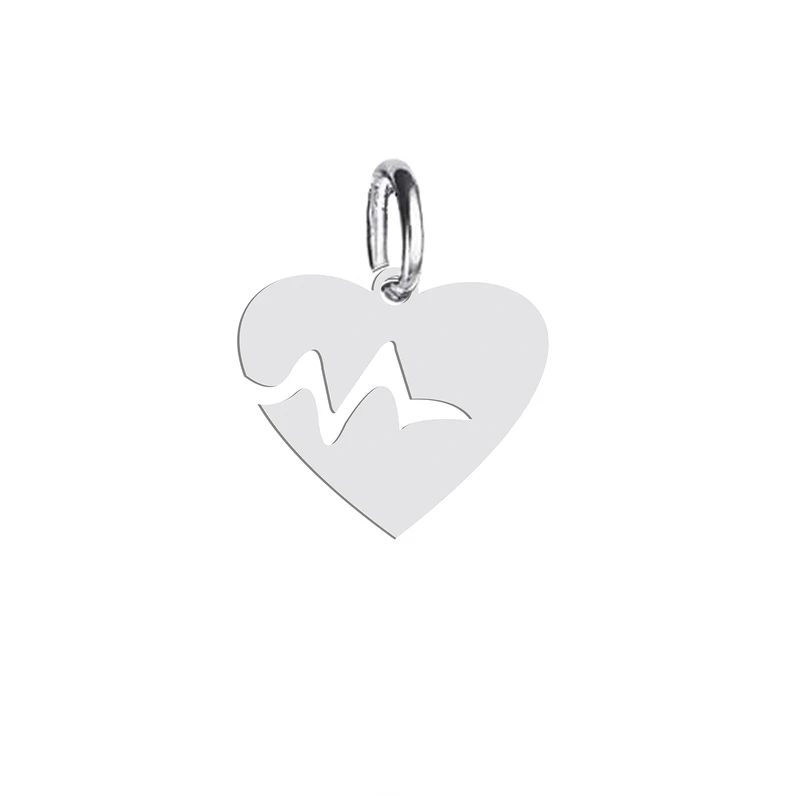 آویز گردنبند هایکا طرح قلب و ضربان مدل ha 165