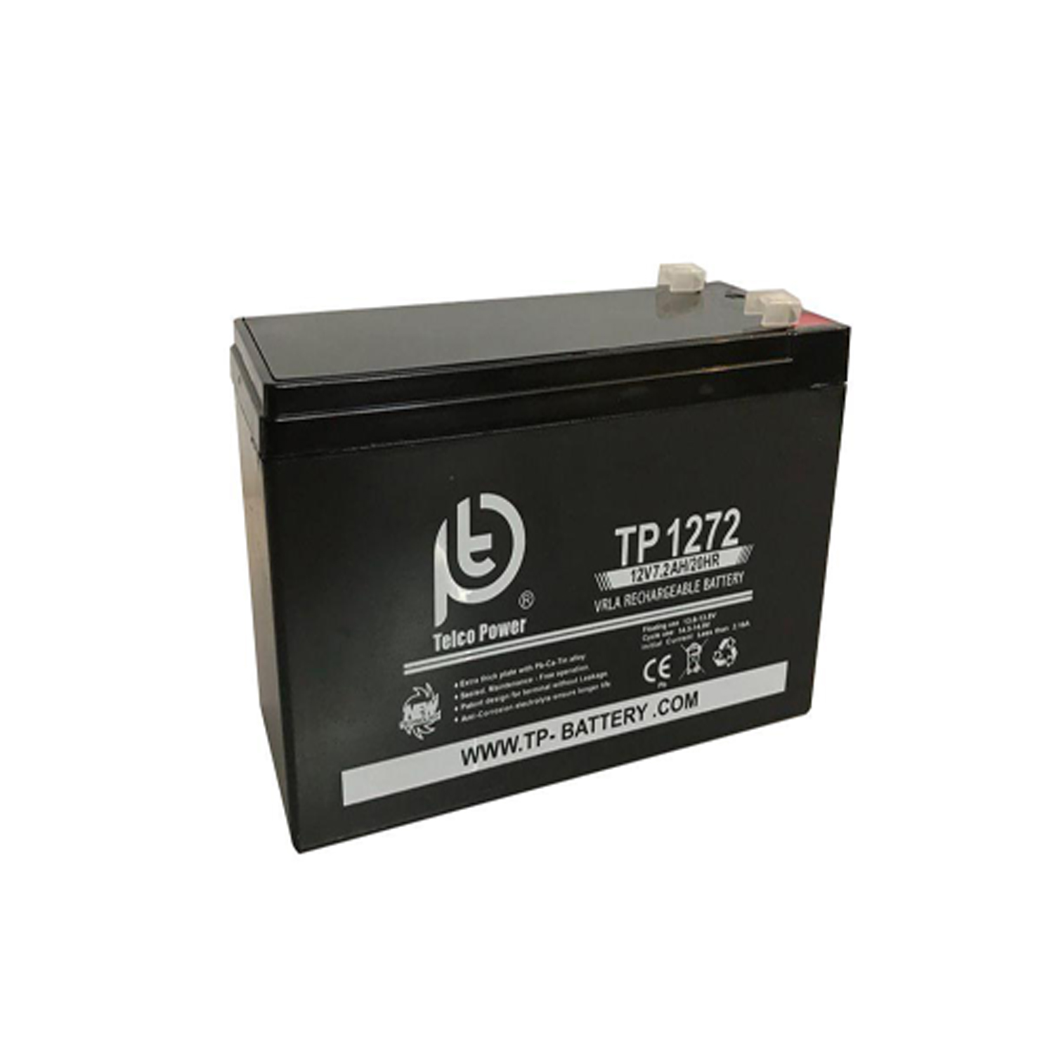 باتری 12 ولت 7.2 آمپر تلکو پاور مدل TP 12-7.2