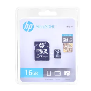 کارت حافظه microSDHC اچ پی مدل mi210 کلاس 10 استاندارد UHS-I U1 همراه با آداپتور SD ظرفیت 16 گیگابایت