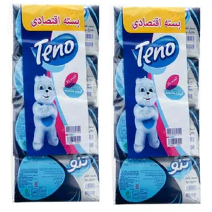 دستمال کاغذی 250 برگ تنو کد 009 بسته 16 عددی