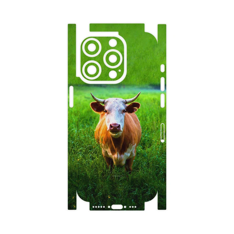برچسب پوششی ماهوت مدل Cow-FullSkin مناسب برای گوشی موبایل اپل iPhone 15 Pro