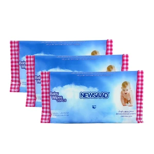 دستمال مرطوب کودک نیوساد مدل Baby Wepes مجوعه 3عددی