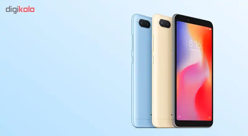گوشی موبایل می مدل Redmi 6 M1804C3DG دو سیم‌ کارت ظرفیت 64 گیگابایت همراه با مچ بند هوشمند می