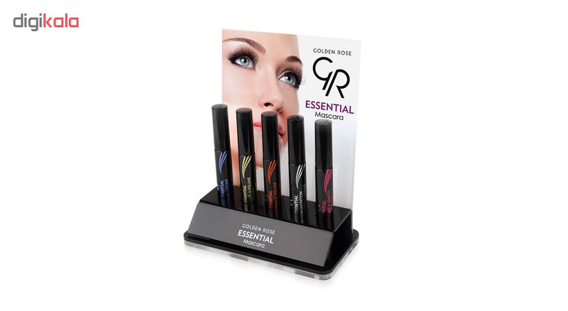 ریمل حجم دهنده و فرکننده گلدن رز مدل essential حجم 9 میلی لیتر