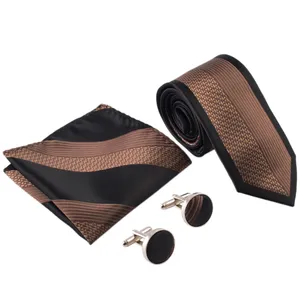 ست کراوات، دستمال و دکمه سردست  مدل VATE-LUXURY2072