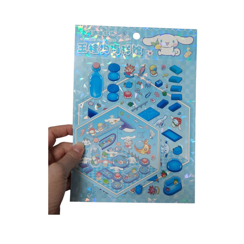 استیکر مدل سه بعدی ساخت طرح کرومی و دوستان کد mn02