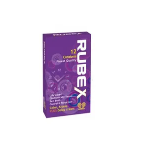 کاندوم روبکس مدل plus delay cream بسته 12 عددی