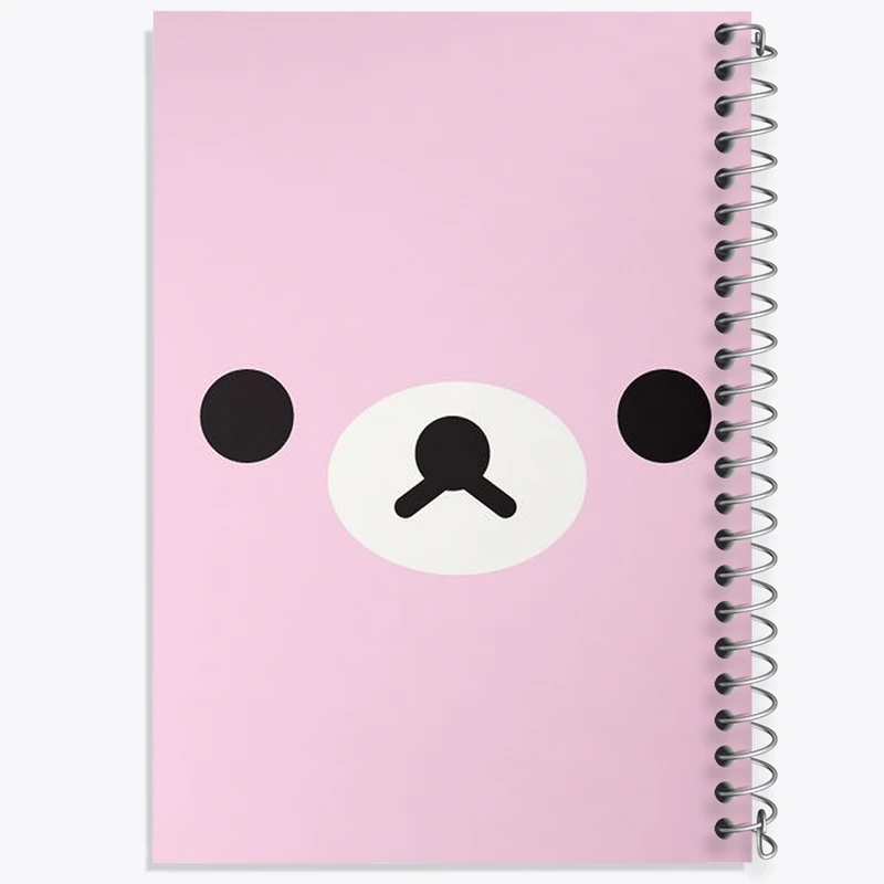 دفتر شطرنجی 50 برگ خندالو طرح خرس صورتی کد N1889