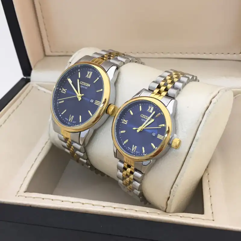 ست ساعت مچی عقربه ای زنانه و مردانه مدل CitiTak04