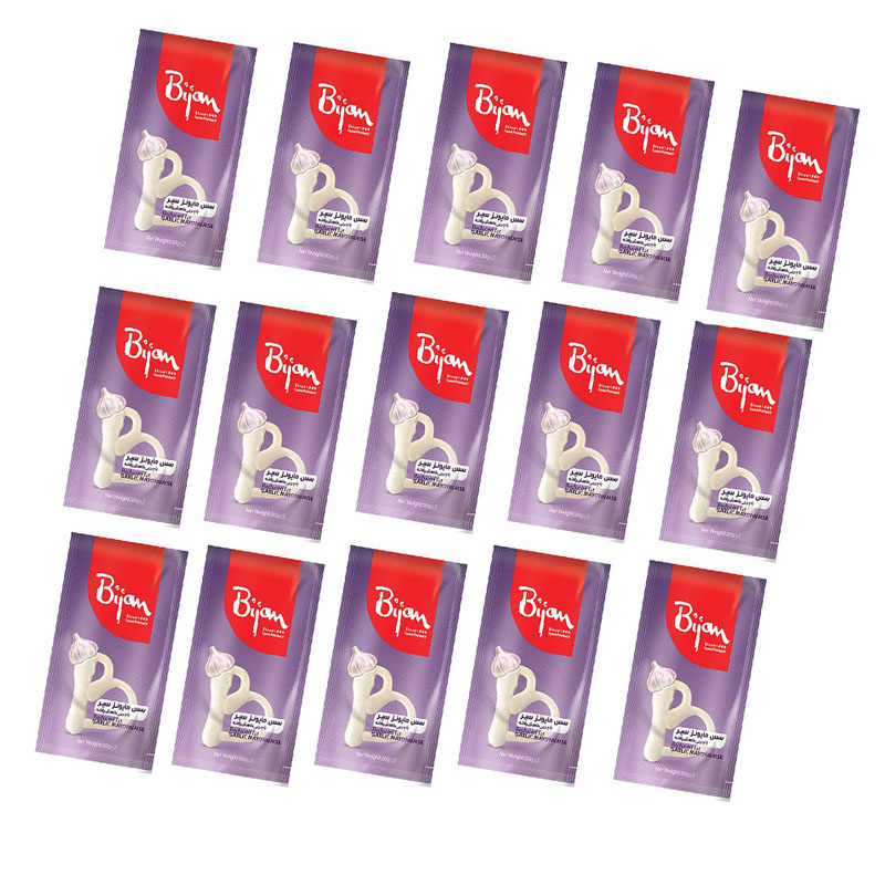 سس تکنفره سیر بیژن - 20 گرم بسته 40 عددی