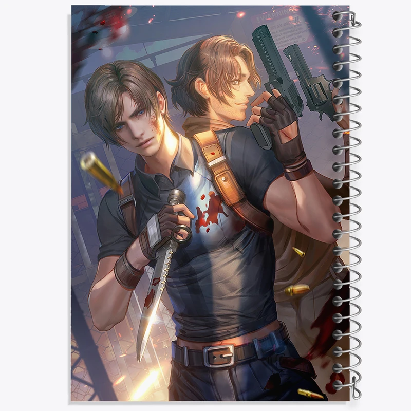 دفتر شطرنجی 50 برگ خندالو مدل بازی رزیدنت اویل (Resident Evil) کد 31668