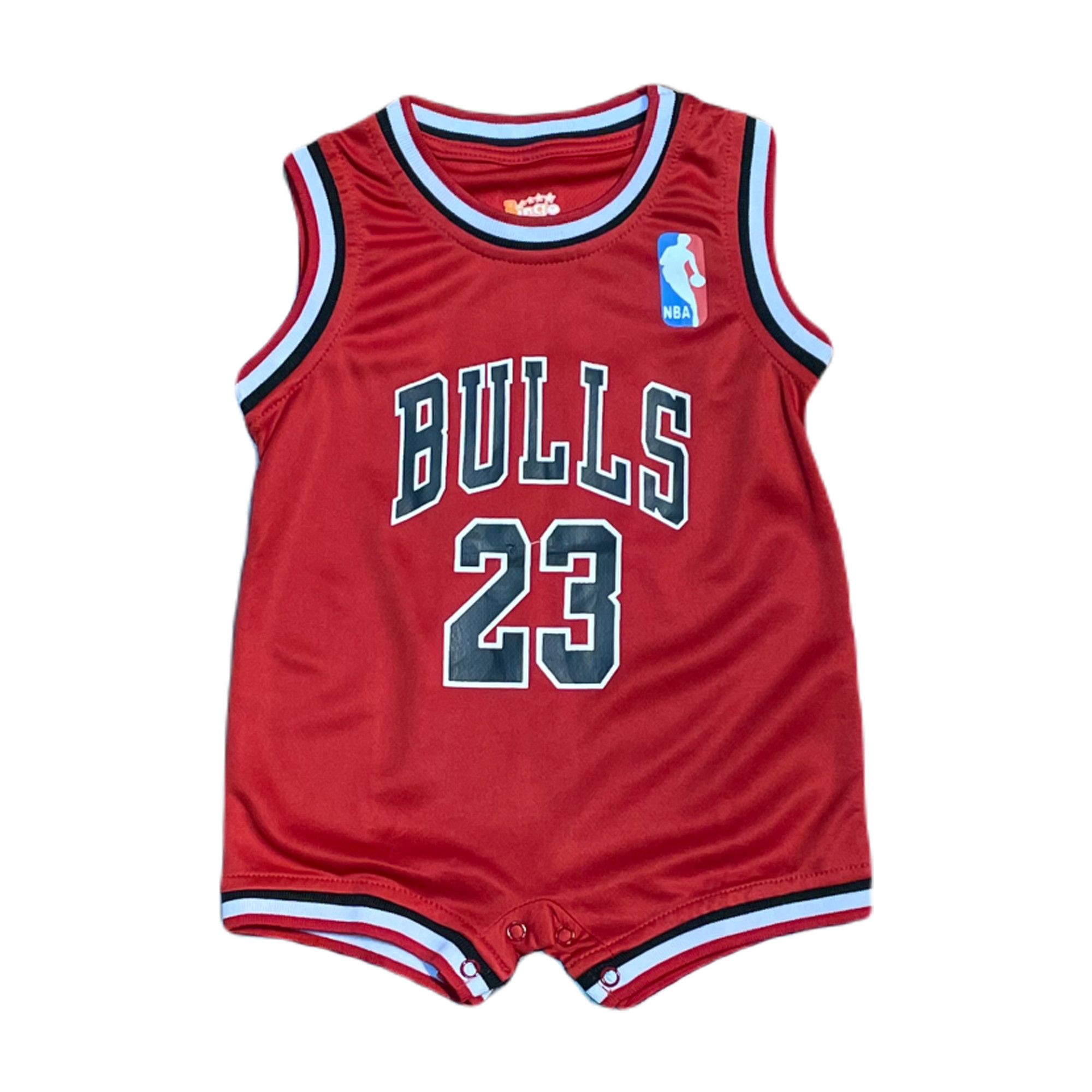 سرهمی نوزادی مدل شیکاگو بولز رنگ قرمز