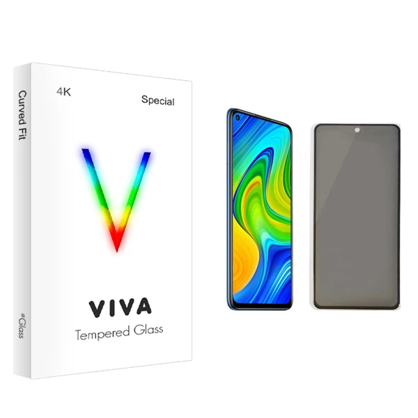 محافظ صفحه نمایش حریم شخصی ویوا مدل 4K مناسب برای گوشی موبایل شیائومی Redmi Note 9s