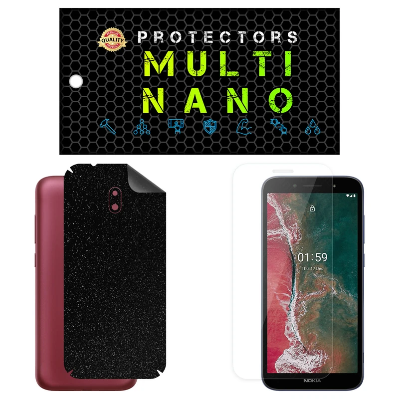 محافظ صفحه نمایش مولتی نانو مدل X-SFG مناسب برای گوشی موبایل نوکیا C1 Plus به همراه برچسب پوششی