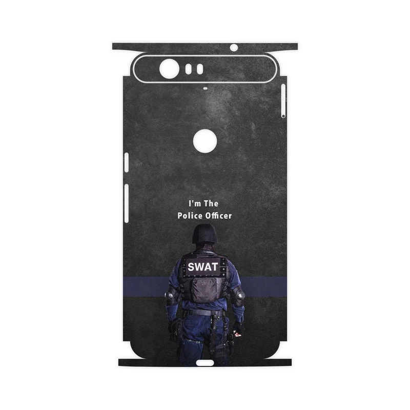 برچسب پوششی ماهوت مدل Police Officer-FullSkin مناسب برای گوشی موبایل گوگل Nexus 6P