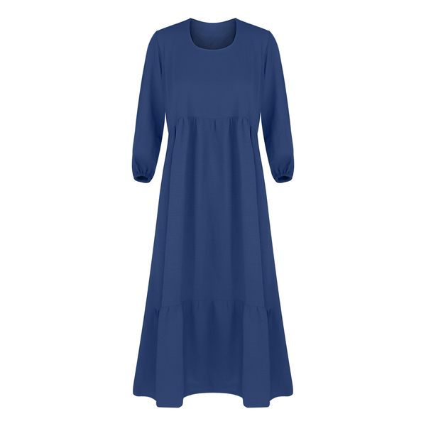 پیراهن بارداری یقه گرد مدل نخی عروسکی 