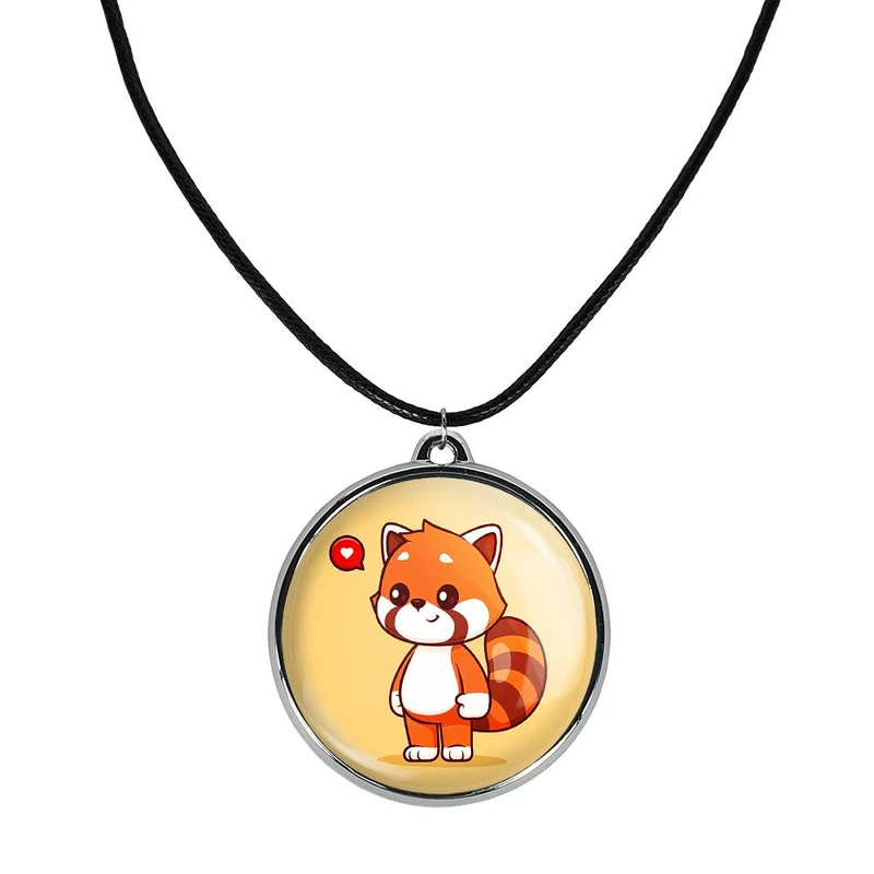 گردنبند خندالو مدل حیوانات بامزه پاندای قرمز کد 2970729708