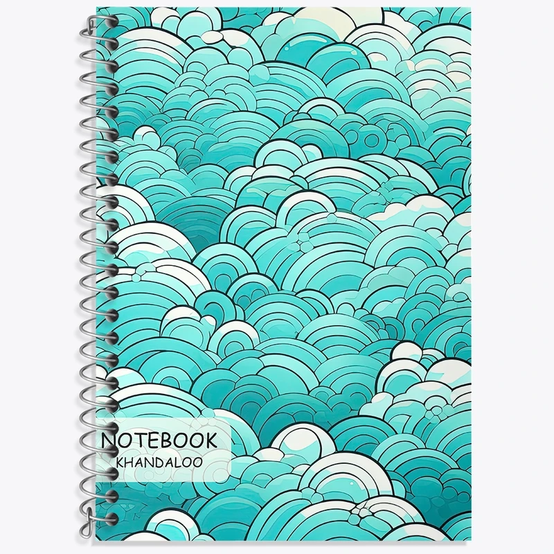 دفتر زبان 50 برگ خندالو مدل دو خط طرح فانتزی کد N472