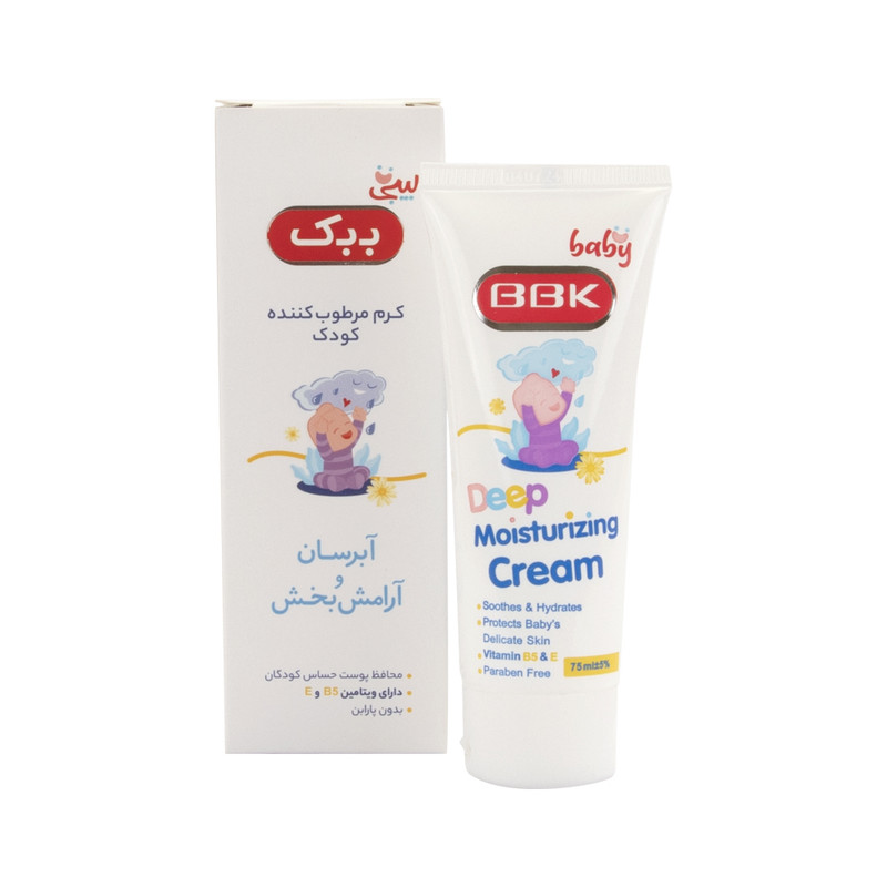 کرم مرطوب کننده کودک بیبی ببک مدل Deep moist حجم 75 میلی لیتر