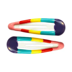 گیره مو دخترانه مدل پاستلی کد 04 مجموعه 2 عددی 