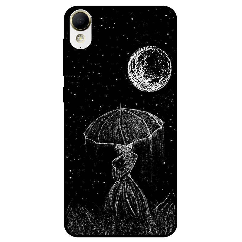 کاور مگافون طرح دختر و ماه مدل 1369 مناسب برای گوشی موبایل اچ تی سی Desire 825 