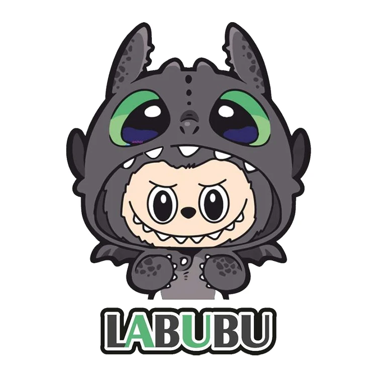 استیکر پارچه و لباس پاد آفرین مدل عروسک لبوبو Labubu کد S1180