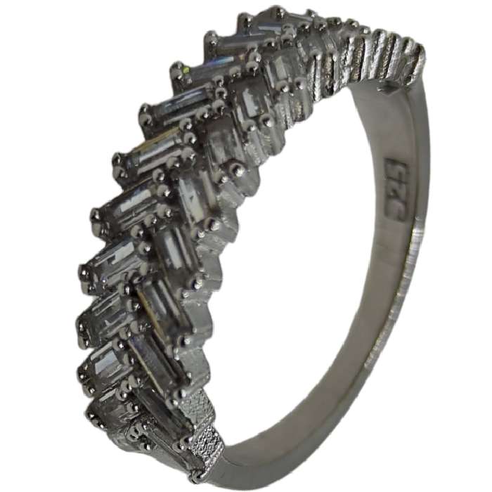 انگشتر نقره زنانه نقره جات بافندگان مدل سنگ برلیان کد 554 انگشتر نقره زنانه نقره جات بافندگان مدل سنگ برلیان کد 554