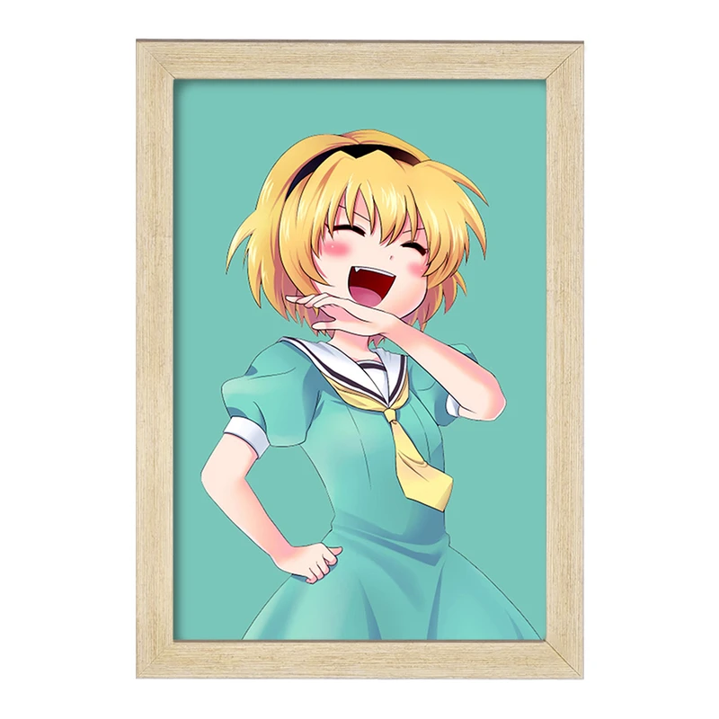 تابلو خندالو مدل ساتوکو هوجو انیمه هیگوراشی وقتی اشک می ریزد  کد 18150