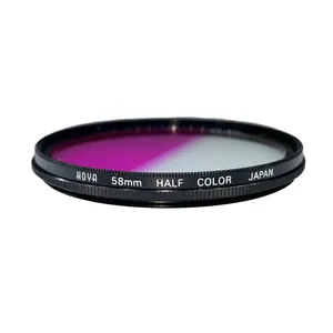 فیلتر لنز هویا مدل HALF COLOR PINK-58MM