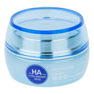 کرم مرطوب کننده دست و صورت بی آکوا مدل Hyaluronic Acid مناسب برای انواع پوست وزن 50 گرم