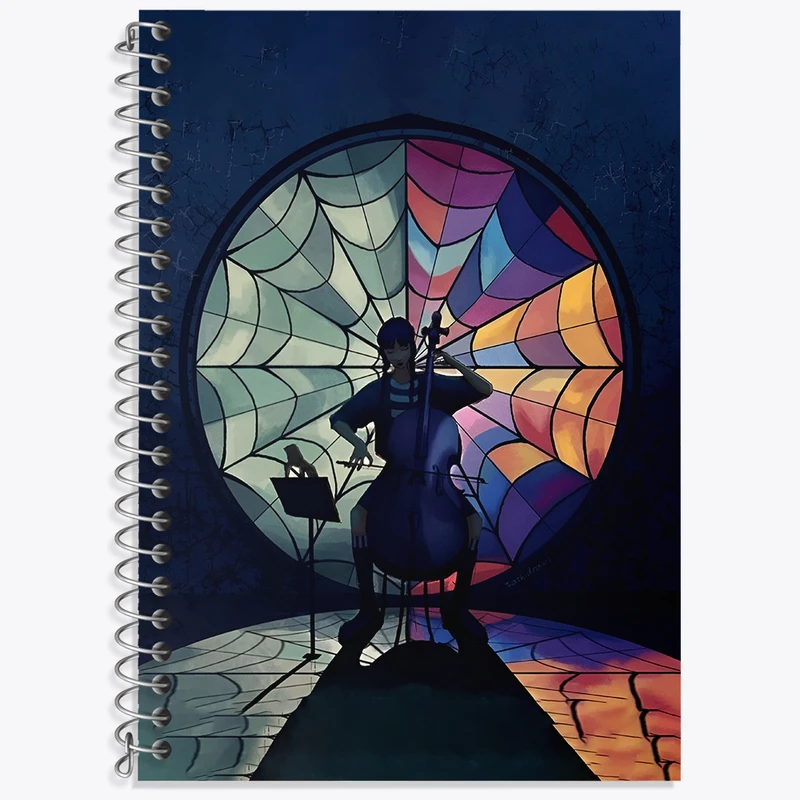 دفتر لغت 50 برگ خندالو طرح ونزدی (Wednesday) کد N2708