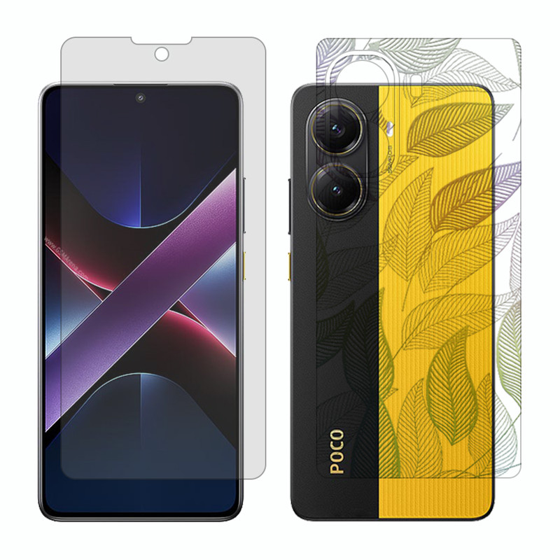 محافظ صفحه نمایش مات گلس مدل Together مناسب برای گوشی موبایل شیائومی Poco X7 Pro به همراه برچسب پوششی پشت گوشی