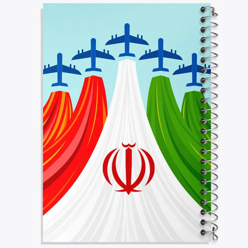 دفتر مشق 50 برگ خندالو مدل پرچم ایران کد 23946