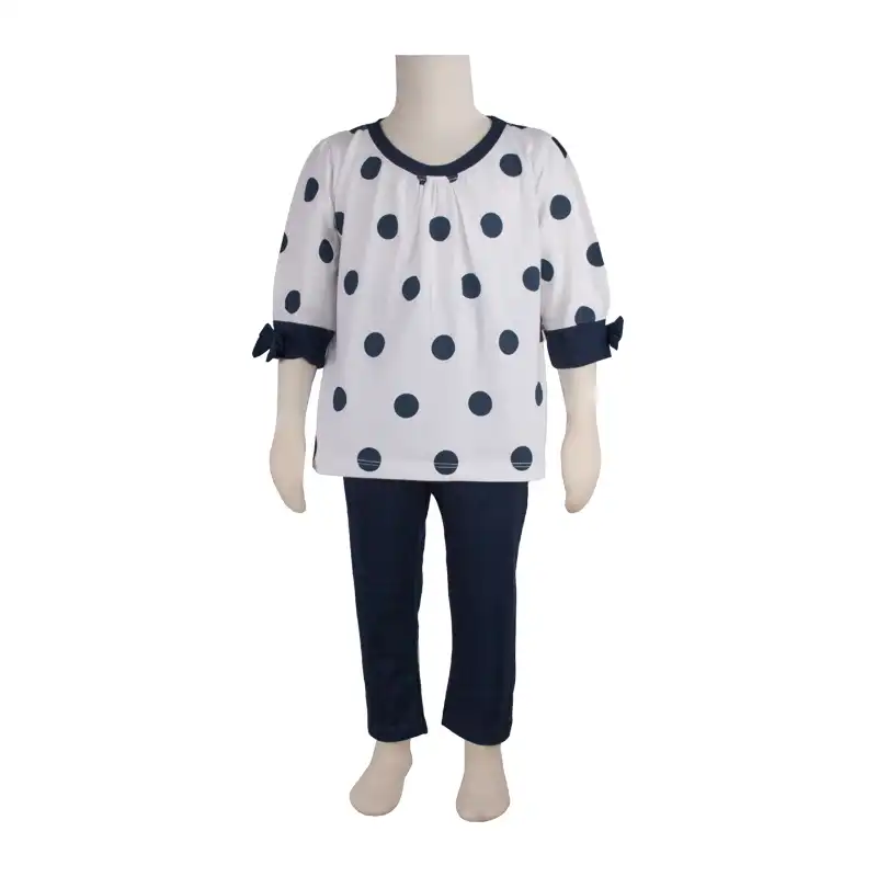 ست بلوز و شلوار نوزادی  آدمک کد 118261 رنگ سرمه ای