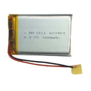 باتری لیتیومی دی ام سل مدل DM-623450 ظرفیت 1300 میلی آمپر ساعت