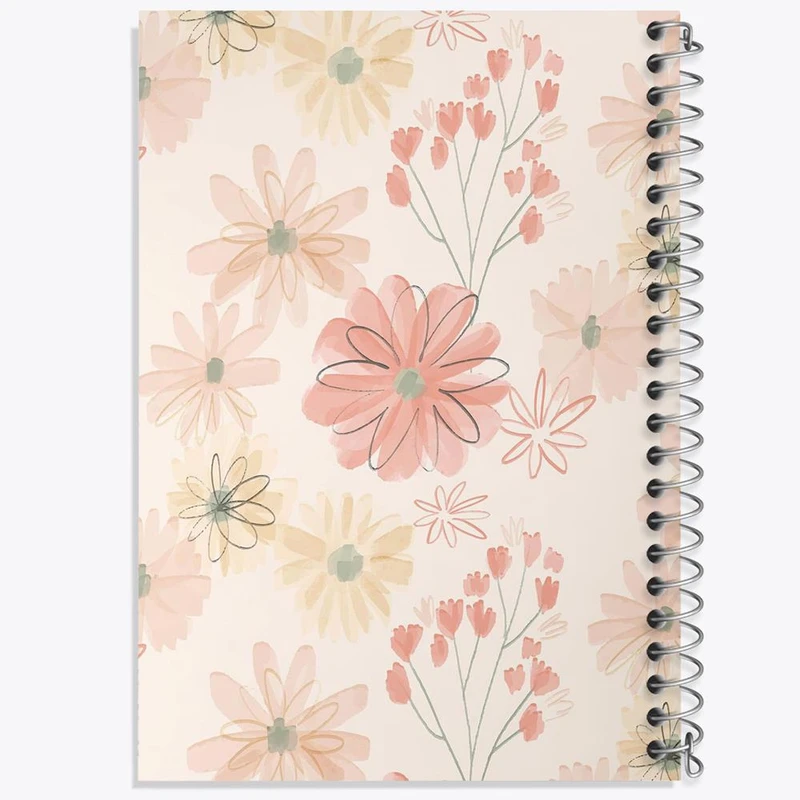 دفتر مشق 100 برگ خندالو طرح گل گلی کد 29032