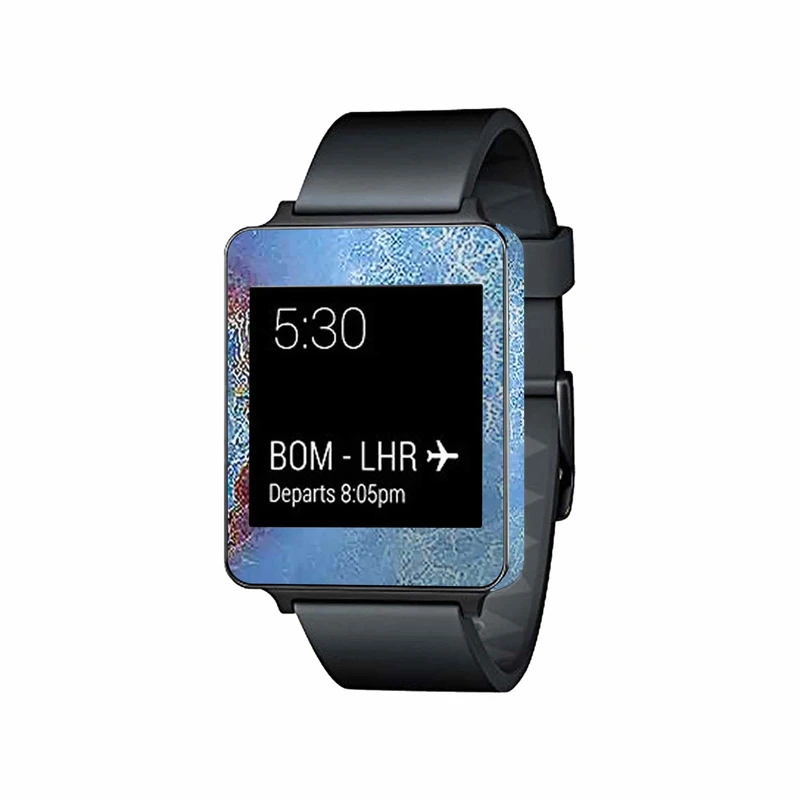  برچسب ماهوت طرح Blue-Ocean-Marble مناسب برای ساعت هوشمند ال جی G Watch